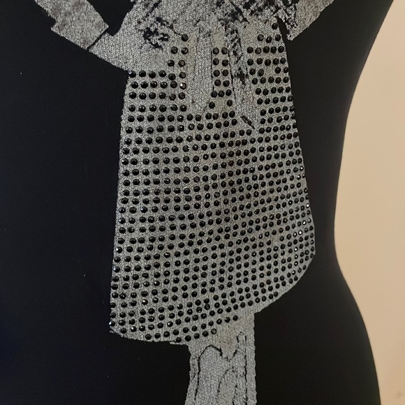 2/$30 Tristan Sleeveless Black Fashion Lady Print Top Size XS - Picture 4 of 15